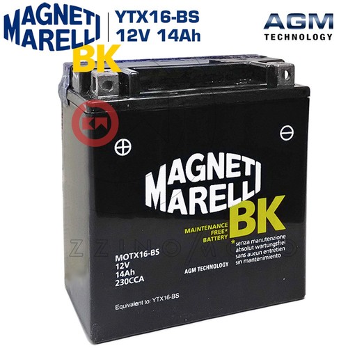 Batteria marelli ytx16 - batteria,