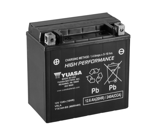 Batteria yuasa ytx14h - ytx14h-bs, agm