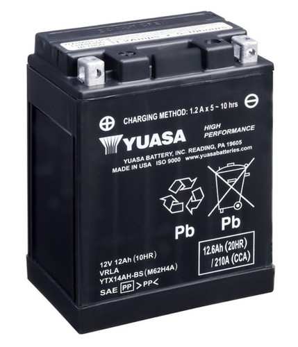 Batteria yuasa ytx14ah agm - batteria,