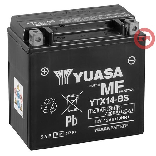 Batteria moto yuasa ytx14 - yuasa, ytx14-bs